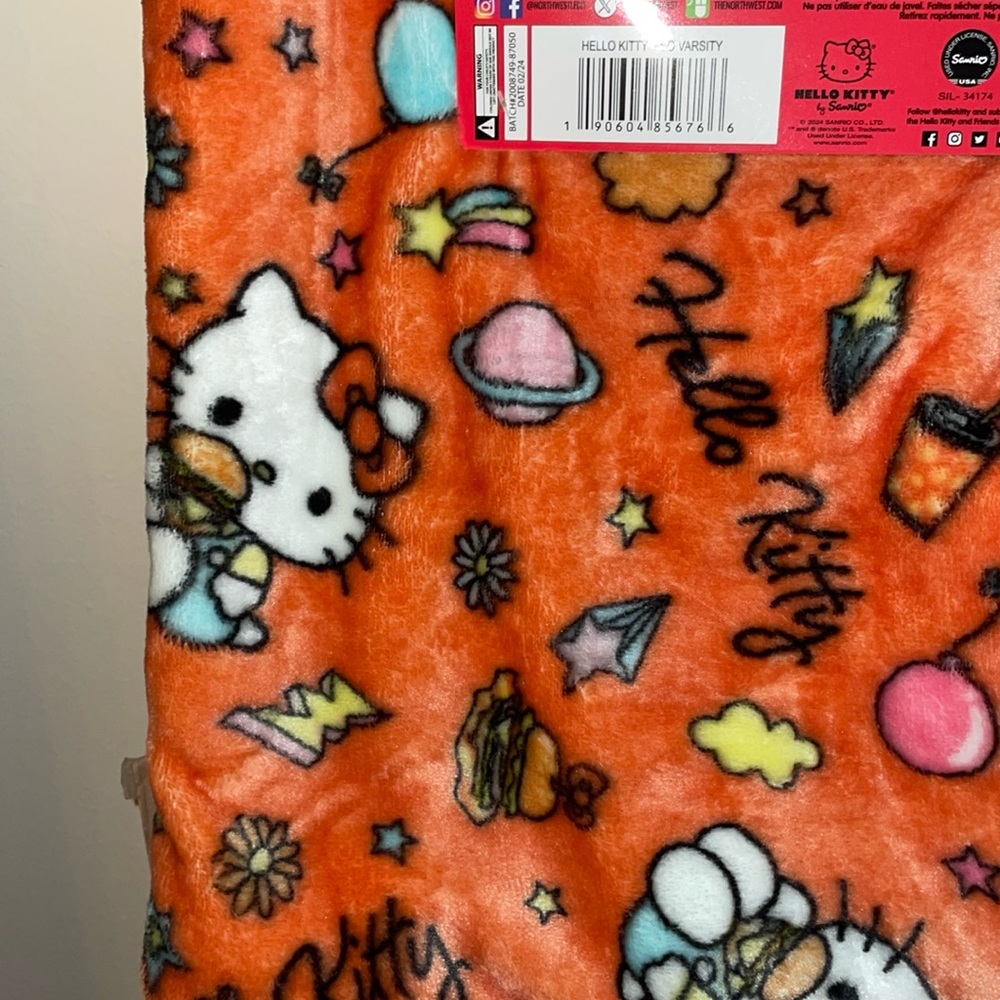 Hello Kitty Plush Throw